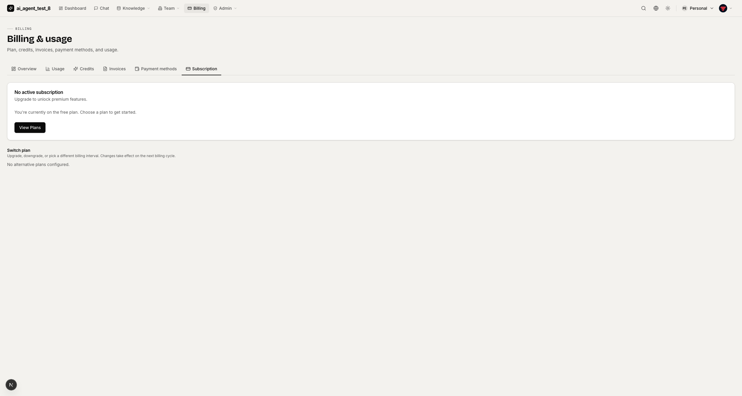 Billing subscription — light