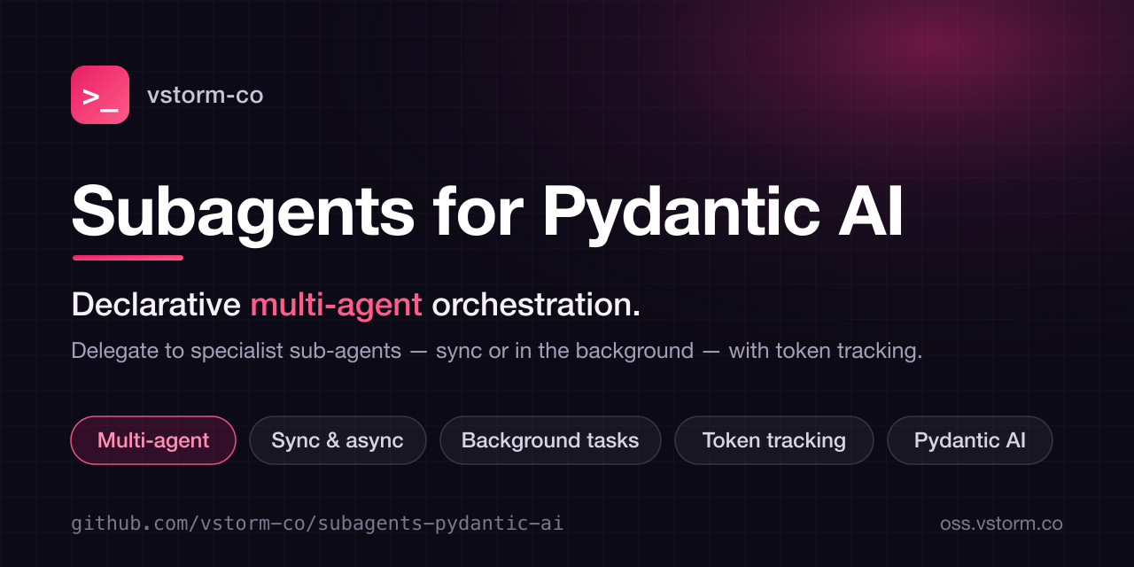 Subagents for Pydantic AI